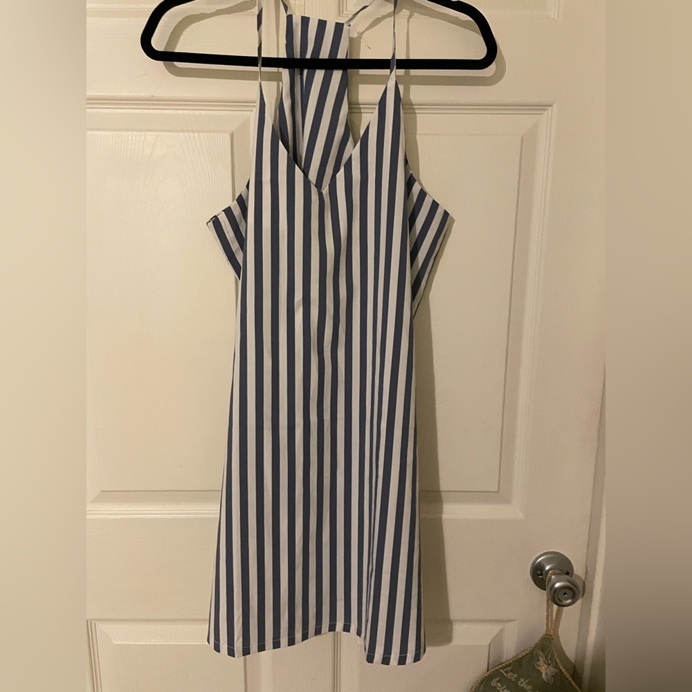 SHEIN Stripe Speghetti Strap Racer Back Size M